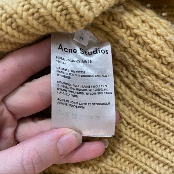 Acne Studios Yellow Chunky Sweater Hira - Picture 7 of 9